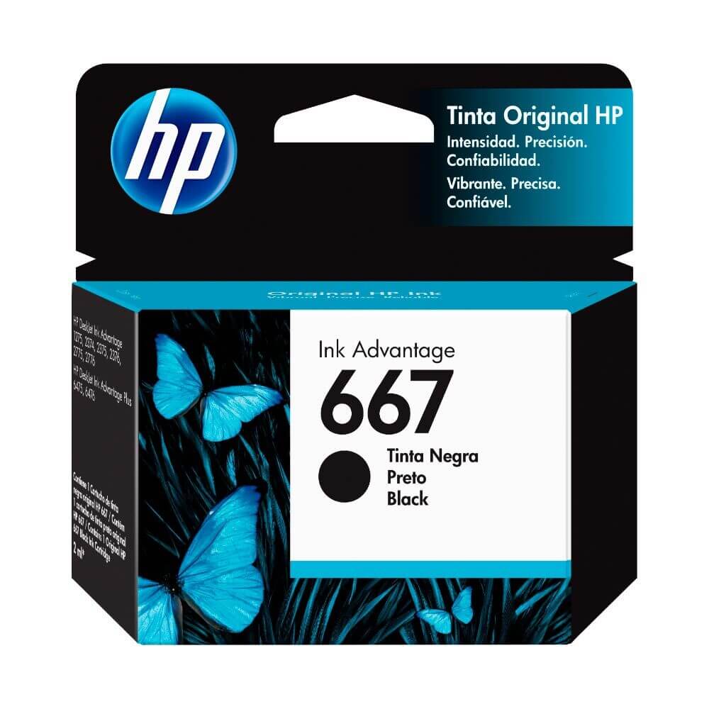 3YM78AL-tinta-hp-667.jpg TINTA HP 667 BLACK 3YM79AL (DJ 2775 / 4175) - Imagen 1