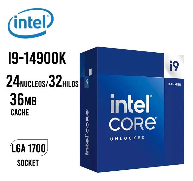 Procesador-Intel-Core-i9-14900K.jpg Intel Core i9-14900K 3.2~6.0 GHz 24-Core 36MB Cache - Imagen 1