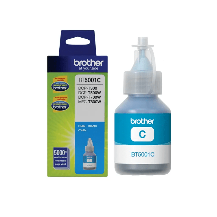 TINTA-BROTHER-BT-5001C-CIAN.png Tinta Brother BT-5001C Cyan DCP-T300W/500W/700W - Imagen 1