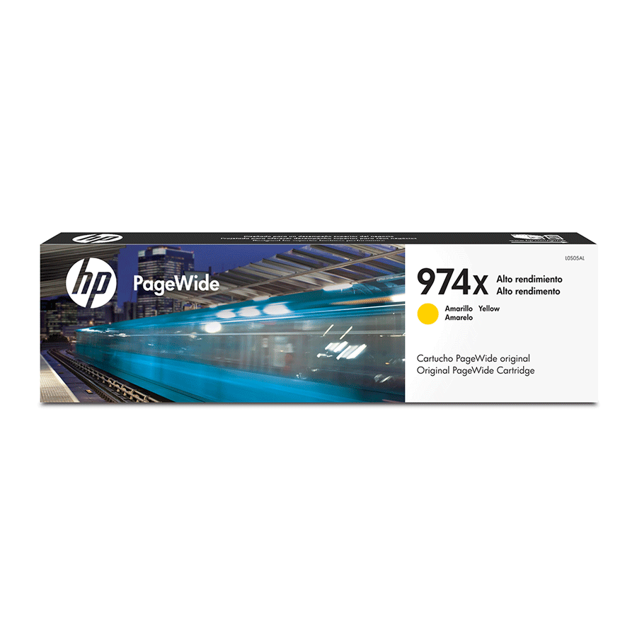 TINTA-HP-L0S05AL-974XL-YELLOW-7000-PGS.png Tinta HP 974X Yellow LL0S05AL Para PageWide 452, 552 - Imagen 1