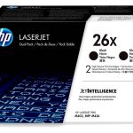 Toner HP 26X Negro Dual Pack CF226XD Para M402, M426