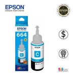 Tinta Epson 664 Cyan T664220-AL Original - Imagen 2