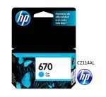 Tinta HP 670 Cyan CZ114AL Para 3525, 4615