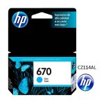 Tinta HP 670 Cyan CZ114AL Para 3525, 4615