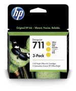 Tinta HP 711 Yellow CZ136A T120, T520 TriPack 29ML - Imagen 2