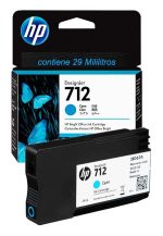 Tinta HP 712 Cyan 3ED67A Para T650, T250, T210 29ML