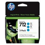 Tinta HP 712 Cyan 3ED77A T650, T250, T210 TriPack 29ML