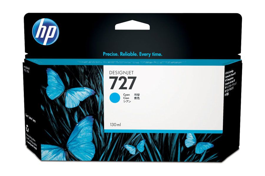 Tinta-HP-727-Cyan-B3P19A.jpg Tinta HP 727 Cyan B3P19A Para T2500/T930 130ML - Imagen 1