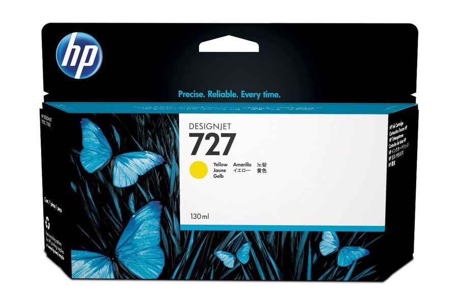 Tinta-HP-727-Yellow-B3P21A.jpg Tinta HP 727 Yellow B3P21A Para T2500/T930 130ML - Imagen 1