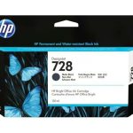 Tinta Original HP 728 Matte Black 3WX25A Para DesignJet T730, T830 130ML