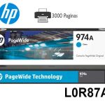 Tinta HP 974A Cyan L0R87AL PageWide 577, 477