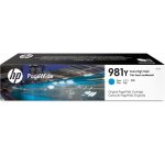 Tinta HP 981Y Cyan L0R13A mfp 586dn, 556dn - Imagen 2