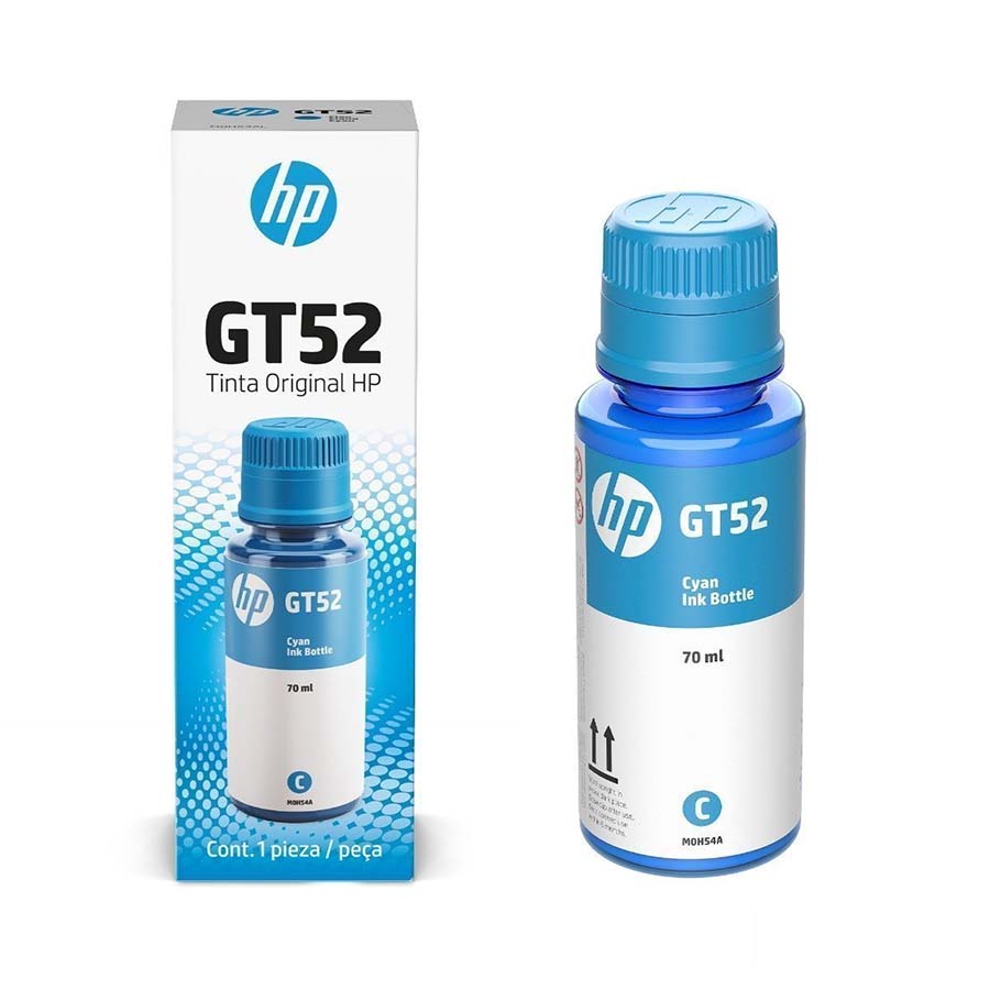 Tinta-HP-GT52-Cyan-M0H54AL.jpg Tinta HP GT52 Cyan M0H54AL 8000 PÁGINAS - Imagen 1