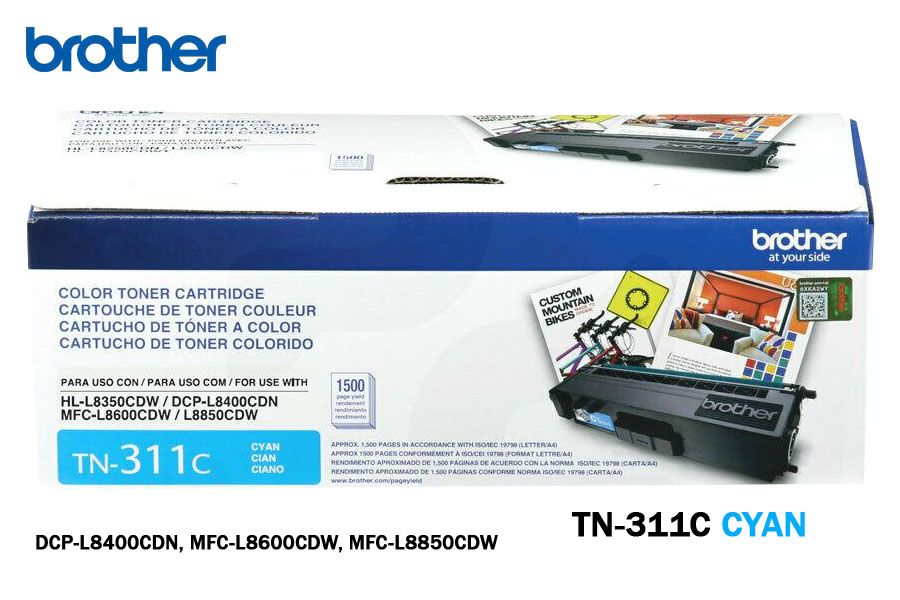 Toner-Brother-TN-311C-Cyan.jpg Toner Brother TN-311C Cyan L8350, L8600, L8850 - Imagen 1