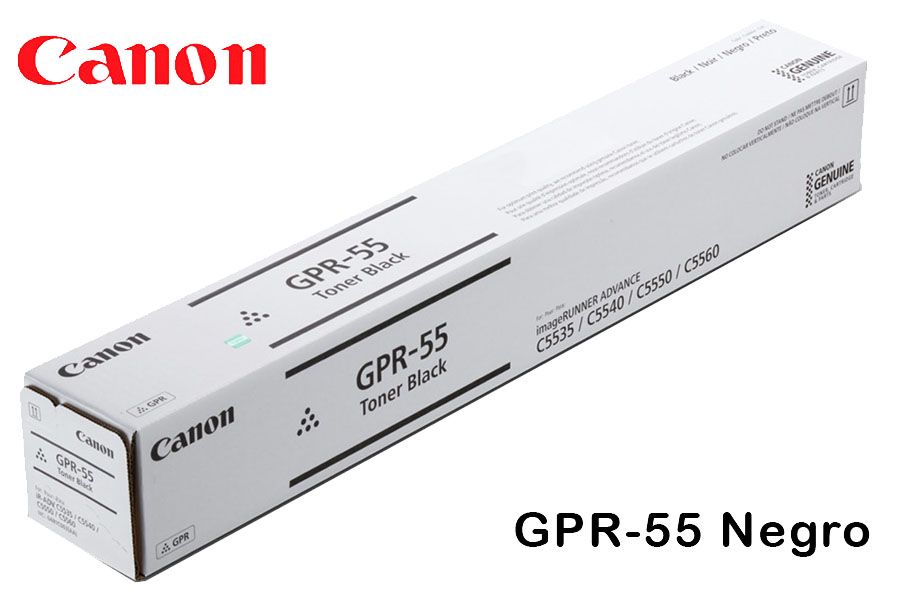 Toner-Canon-GPR-55-Black.jpg Toner Canon GPR-55 Negro Para C5535i, C5540i, C5550i, C5560i - Imagen 1