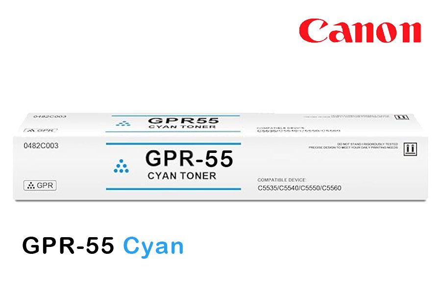Toner-Canon-GPR-55-Cyan.jpg Toner Canon GPR-55 Cyan Para C5535i, C5540i, C5550i, C5560i - Imagen 1