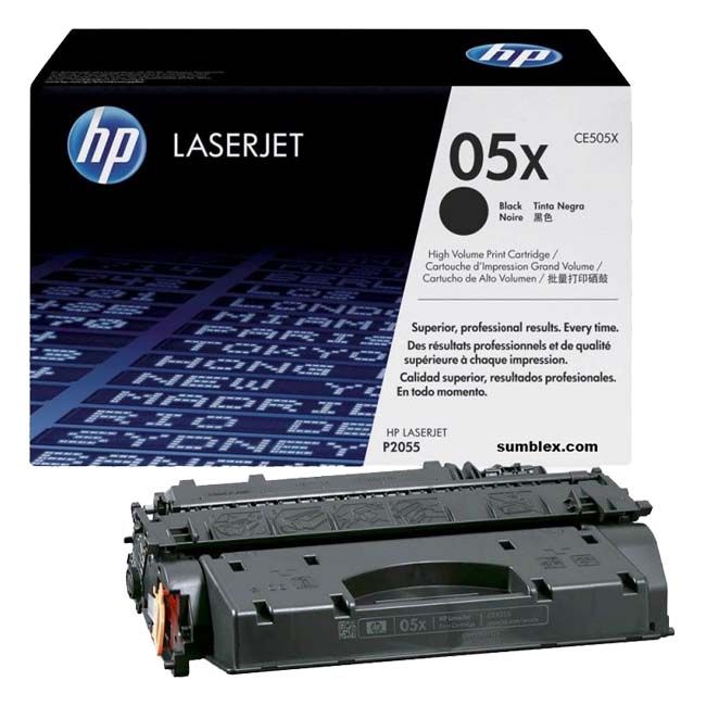 Toner-HP-05X-Negro-CE505X-1.jpg Toner HP 05X Negro CE505X Para LaserJet P2055 - Imagen 1