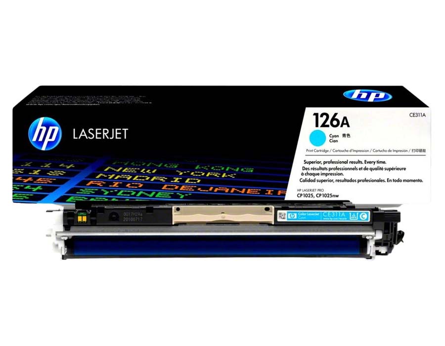 Toner-HP-126A-Cyan-CE311A.jpg Toner HP 126A Cyan CE311A Para CP1025, M175, M275 - Imagen 1
