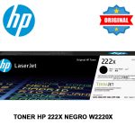 Toner Original HP 222X Negro W2220X L.J. 3203/3303/3388fdw