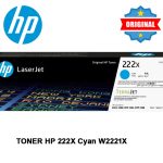 Toner Original HP 222X Cyan W2221X Para 3203dw/3303fdn/3388fdw