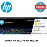 Toner Original HP 222X Yellow W2222X Para 3203dn/3303sdw/3388fdn