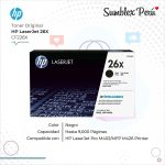 Toner Original HP 26X Negro CF226X Para M402, MFP M426