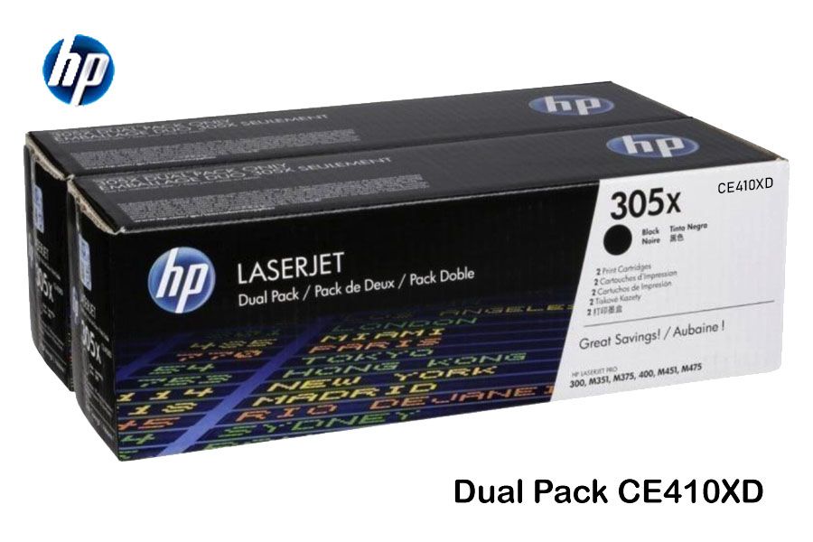 Toner-HP-305X-Dual-Pack-CE410XD.jpg Toner HP 305X Dual Pack CE410XD Para M351, M475, M375 - Imagen 1