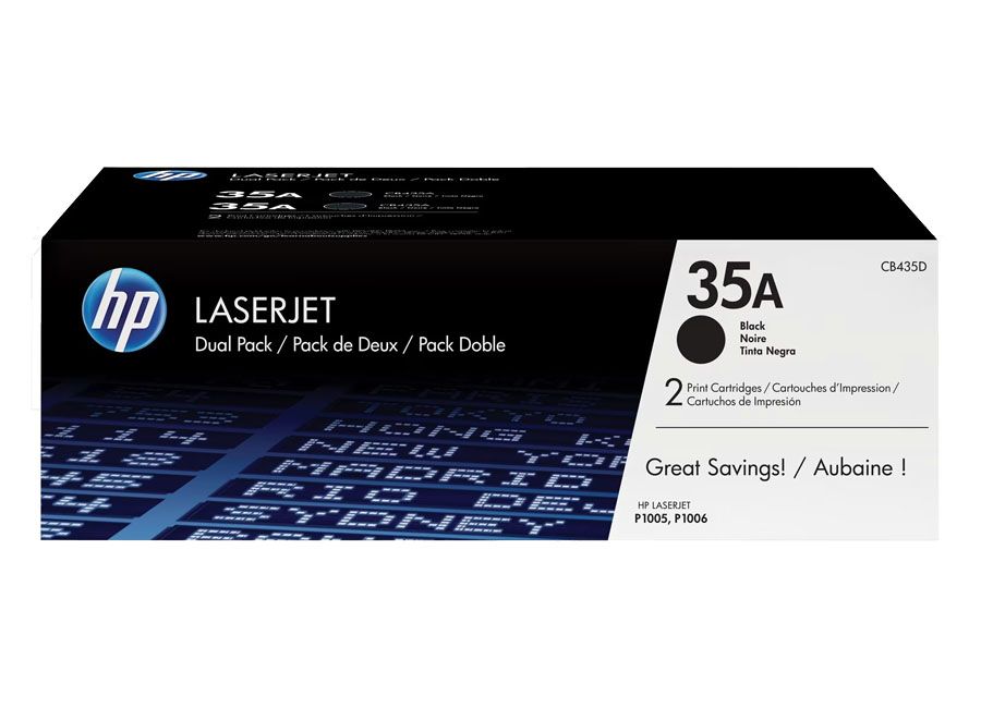 Toner-HP-35AD-Dual-Pack-CB435AD.jpg Toner HP 35A Dual Pack CB435AD Para P1005, P1006 - Imagen 1