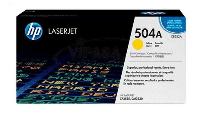 Toner-HP-504A-Yellow-CE252A.jpg Toner HP 504A Yellow CE252A Para CM3530, CP3520 - Imagen 1