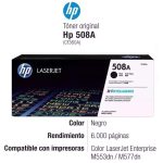 Toner HP 508A Negro CF360A M552, M553, M577