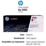 Toner HP 508A Magenta CF363A M552, M553, M577