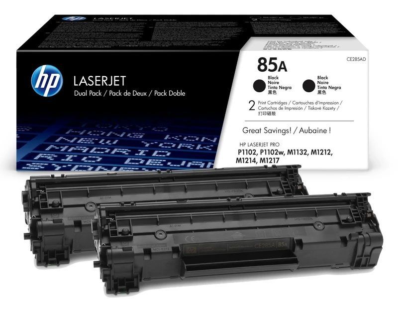 Toner-Hp-85a-Dual-Pack-CE285AD.jpg Toner HP 85AD Dual Pack CE285AD Para P1109, M1138, P1566 - Imagen 1