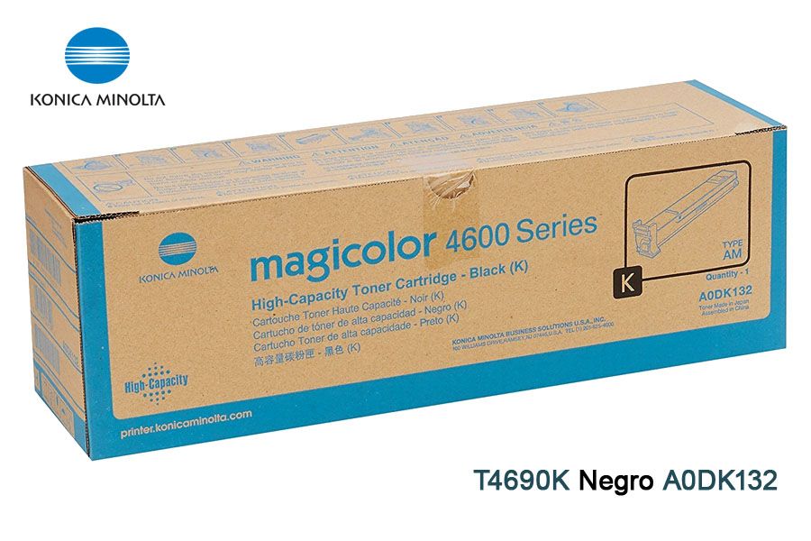 Toner-Konica-Minolta-T4690K-Black-A0DK132.jpg Toner Konica Minolta T4690K Black Magicolor 4600 - Imagen 1