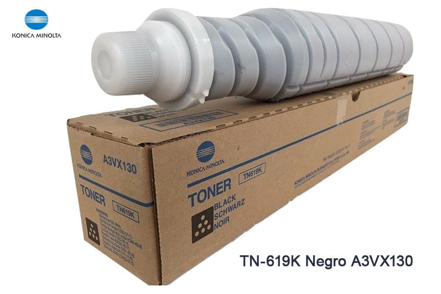 Toner-Konica-Minolta-TN-619K-Black-A3VX130.jpg Toner Konica Minolta TN-619K Black C1060, C1070 - Imagen 1