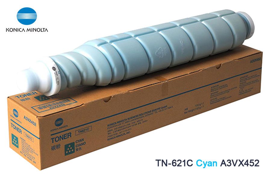 Toner-Konica-Minolta-TN-621C-Cyan-A3VX452.jpg Toner Konica Minolta TN-621C Cyan A3VX452 C71HC - Imagen 1