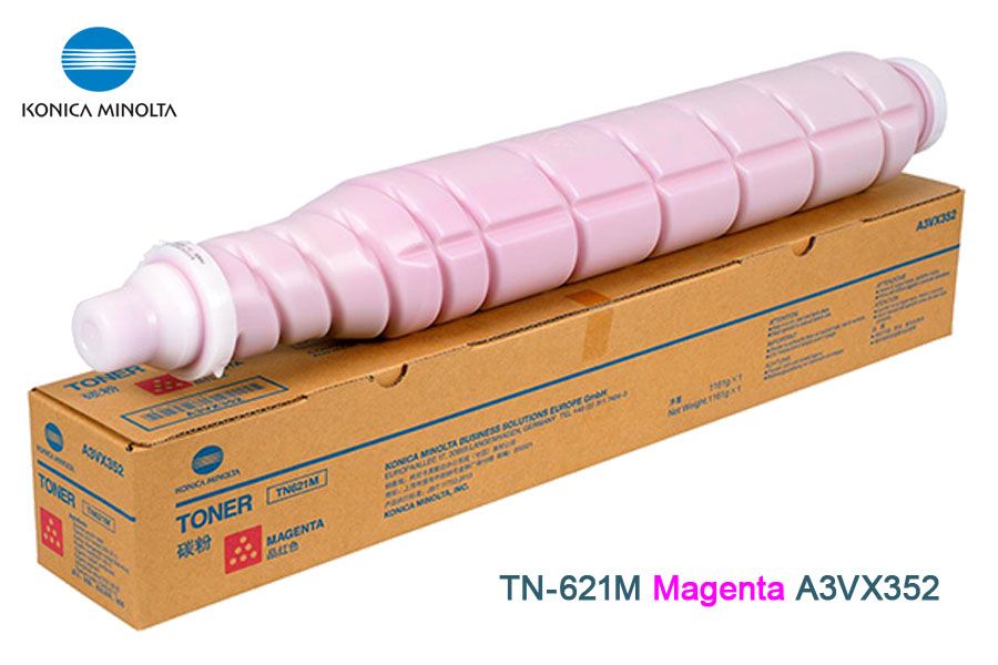 Toner-Konica-Minolta-TN-621M-Magenta-A3VX352.jpg Toner Konica Minolta TN-621M Magenta A3VX352 C71HC - Imagen 1