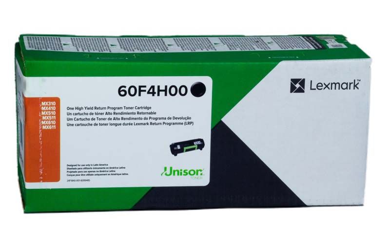 Toner-Lexmark-60F4H00.jpg Toner Lexmark 60F4H00 Para MX310 / MX511 / MX611 - Imagen 1