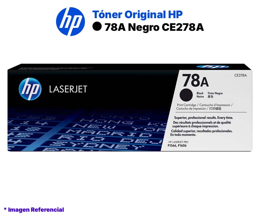 Toner-Original-HP-78A-Negro-CE278A.jpg Toner Original HP 78A Negro CE278A Para P1566, P1606 - Imagen 1