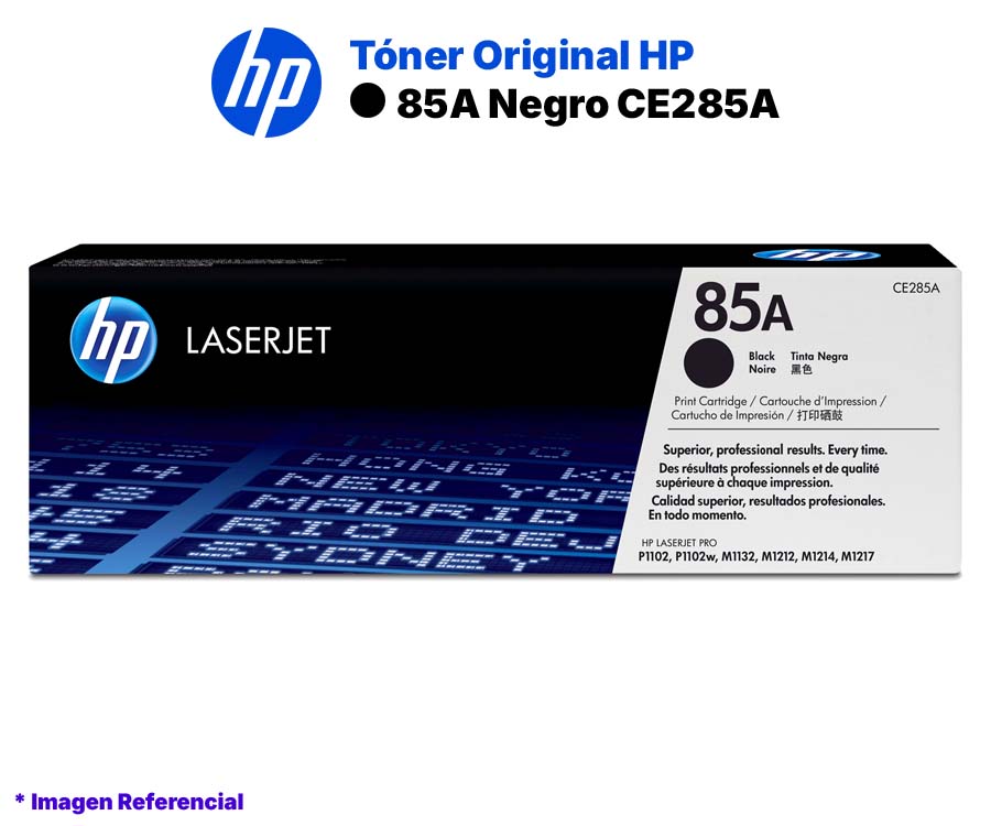 Toner-Original-HP-85A-Negro-CE285A.jpg Toner Original HP 85A Negro CE285A Para P1102, M1132, M1212 - Imagen 1