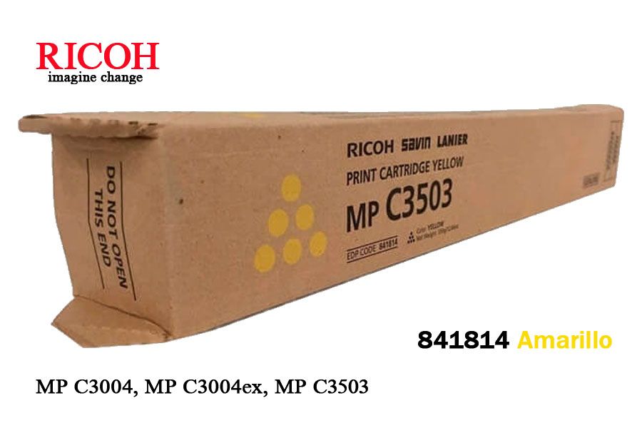 Toner-Ricoh-841814-Yellow.jpg Toner Ricoh 841814 Yellow Para MP C3504/C3003 - Imagen 1