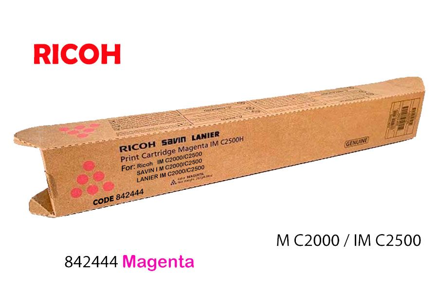 Toner-Ricoh-842444-Magenta.jpg Toner Ricoh 842444 Magenta IM C2000 IM C2500 - Imagen 1