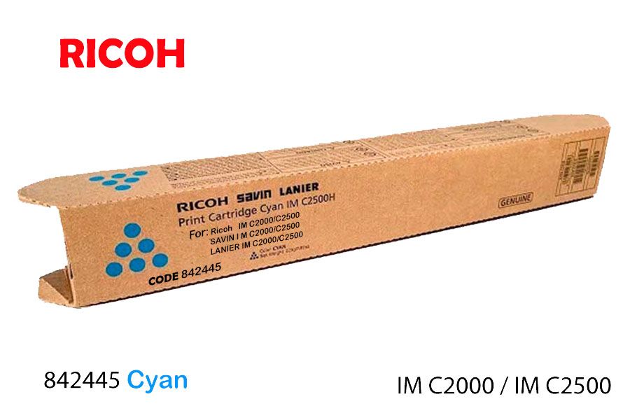 Toner-Ricoh-842445-Cyan.jpg Toner Ricoh 842445 Cyan IM C2000 IM C2500 - Imagen 1