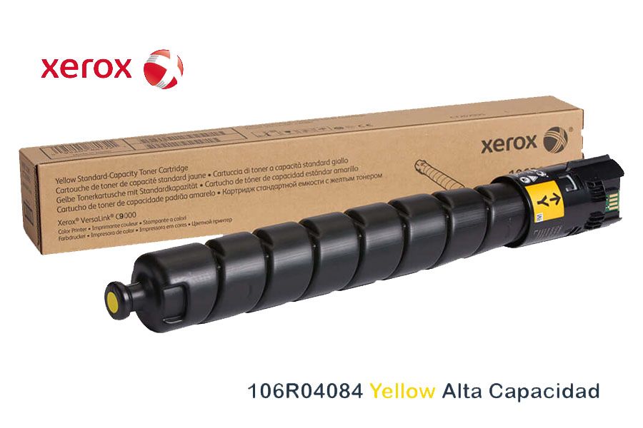 Toner-Xerox-106R04084-Yellow.jpg Toner Xerox 106R04084 Yellow Alta Capacidad C9000 - Imagen 1