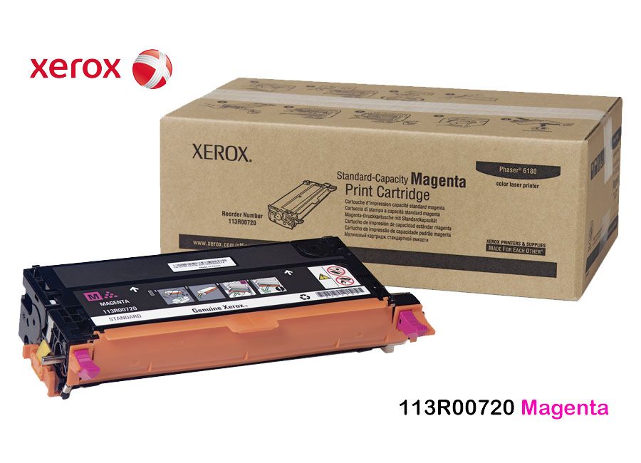 Toner-Xerox-113R00720-Magenta.jpg Toner Xerox 113R00720 Magenta Para 6180 Stand Capacity - Imagen 1